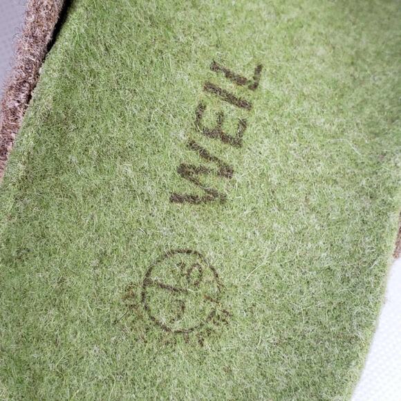 Dr Andrew Weil Wool Mary Jane Clogs Women's Size EU 40 US 9 Beige Green - Picture 8 of 9